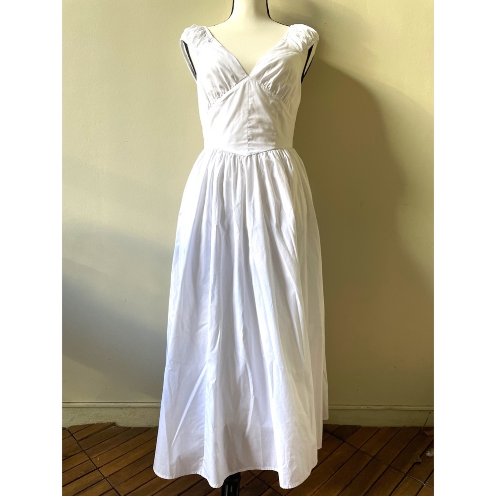 Abercrombie & Fitch White Cap Sleeve Dress
